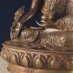 Pure Brass Medicine Buddha Statue | 17" Height | Antique Bronze Tone | Healing Sacred Art | Traditional Collection | Premium Decor | Jaipurio